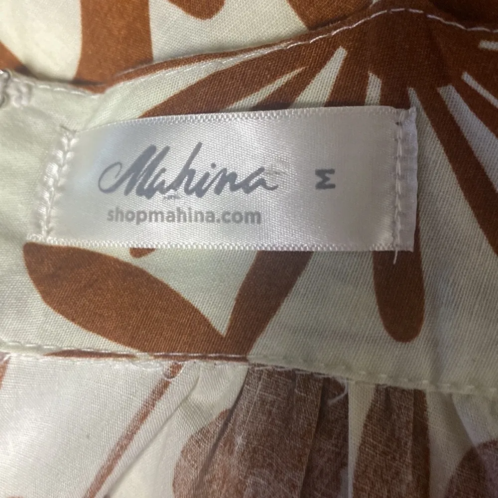 DREAM WEAVER PLUNGING NECK FLORAL MAXI DRESS (CREAM/MULTI) M Brown Size M - Image 13