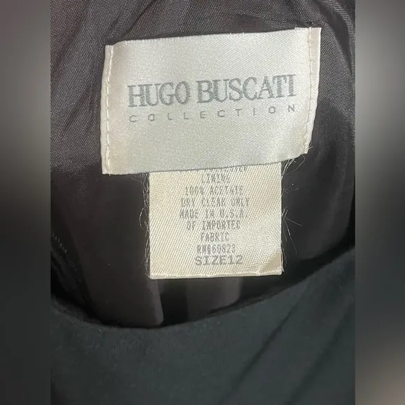 Hugo Buscati Vintage Women’s Black Mini Dress. Size 12‎ - Image 3