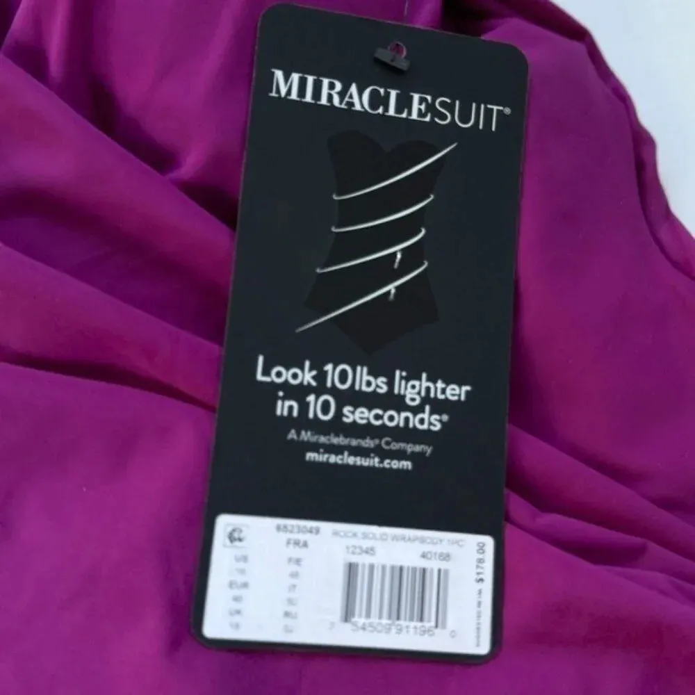 NWT MIRACLESUIT Tummy Control Rock Solid Wrapsody One Piece Swimsuit Size 16 - Image 8