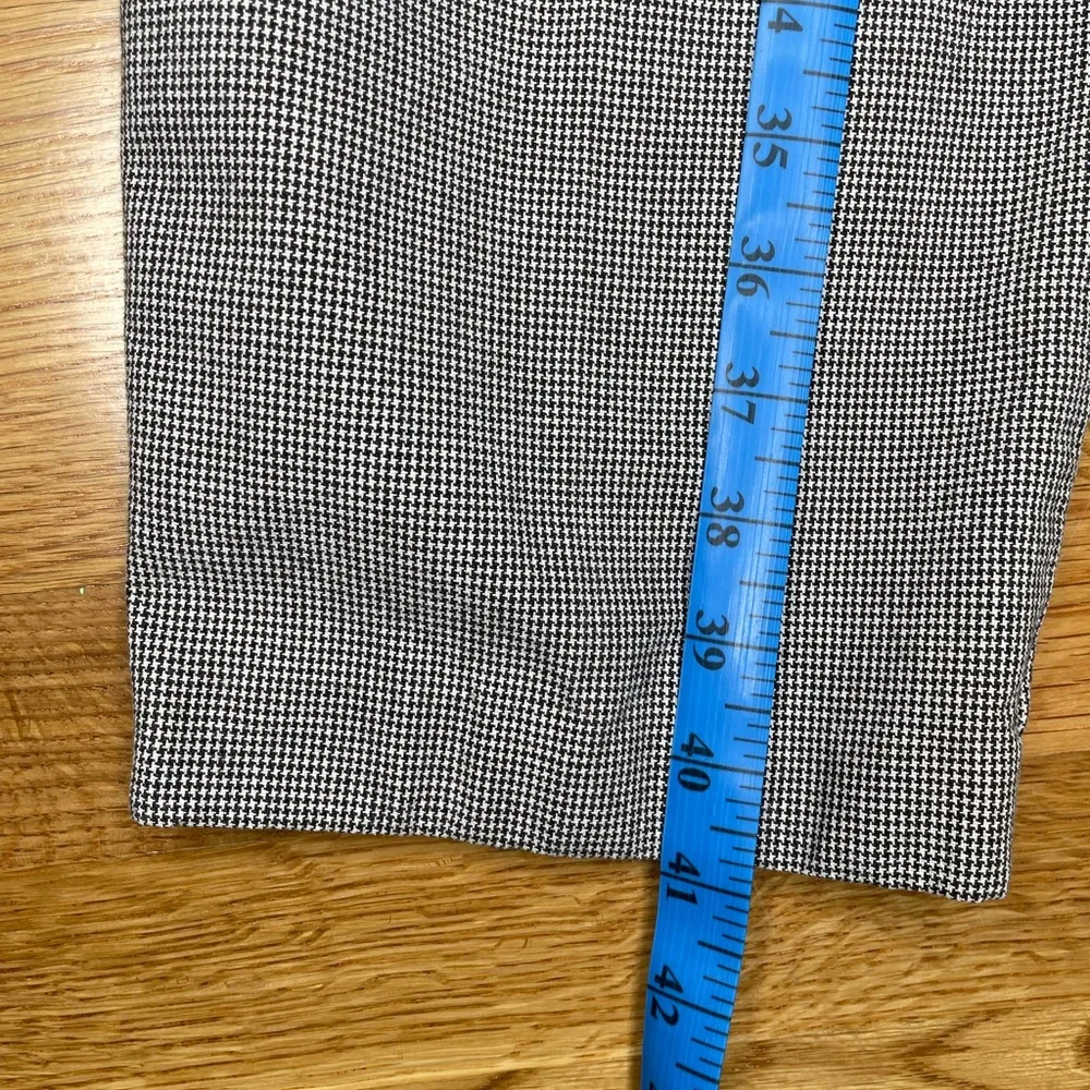 Rare Vintage Lee Casuals Houndstooth High-Waisted Pleated Trousers - vtg size 12 - Image 8