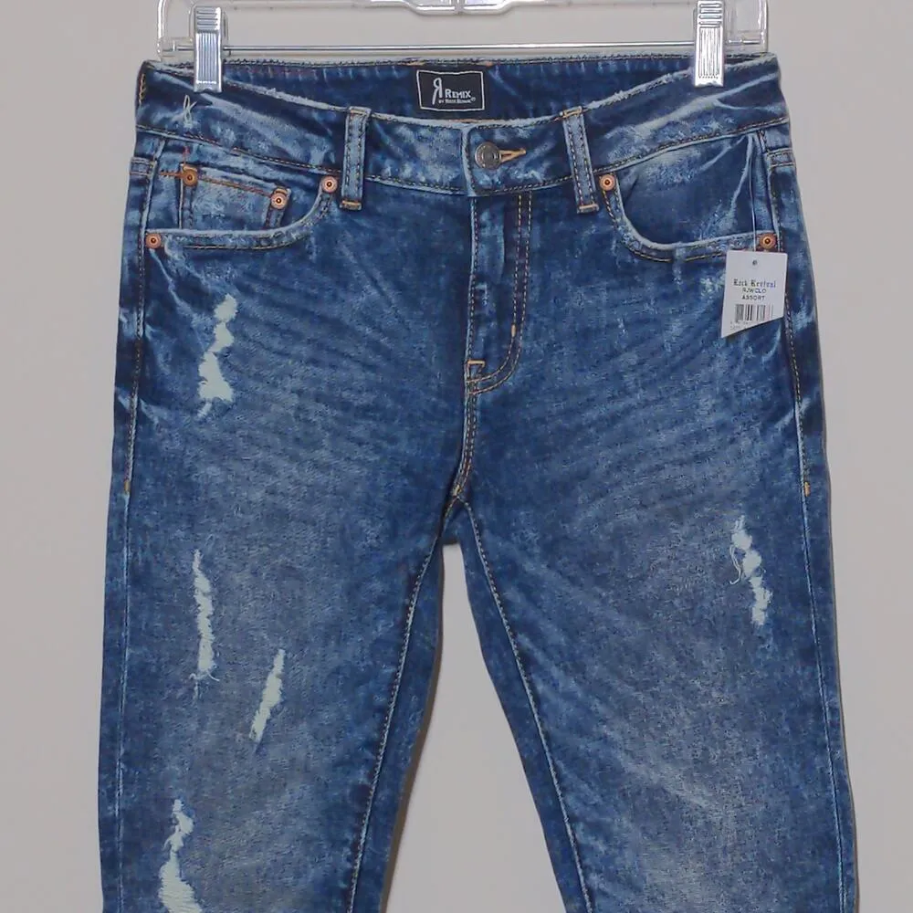 Remix by Rock Revival Skinny Jeans in Blue - Size 26 - NWT - Image 2