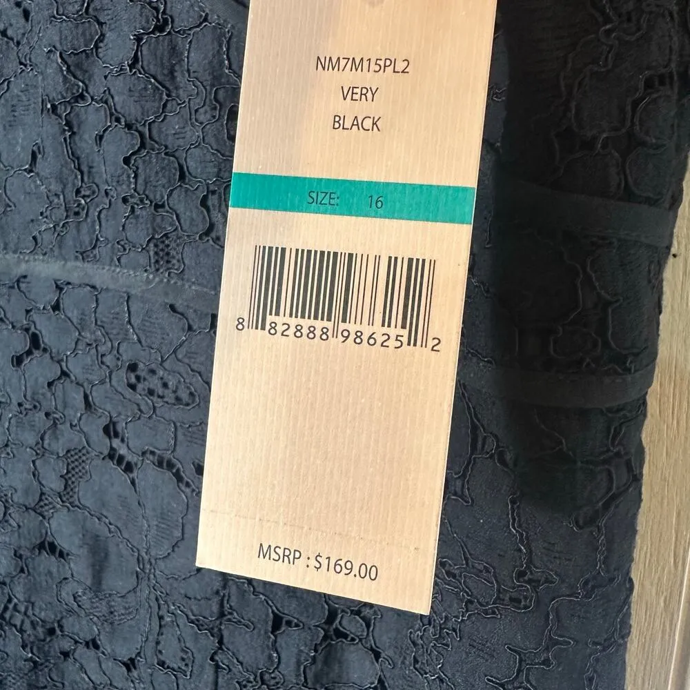 Nanette Lepore Black Lace V Neck Dress - Image 5