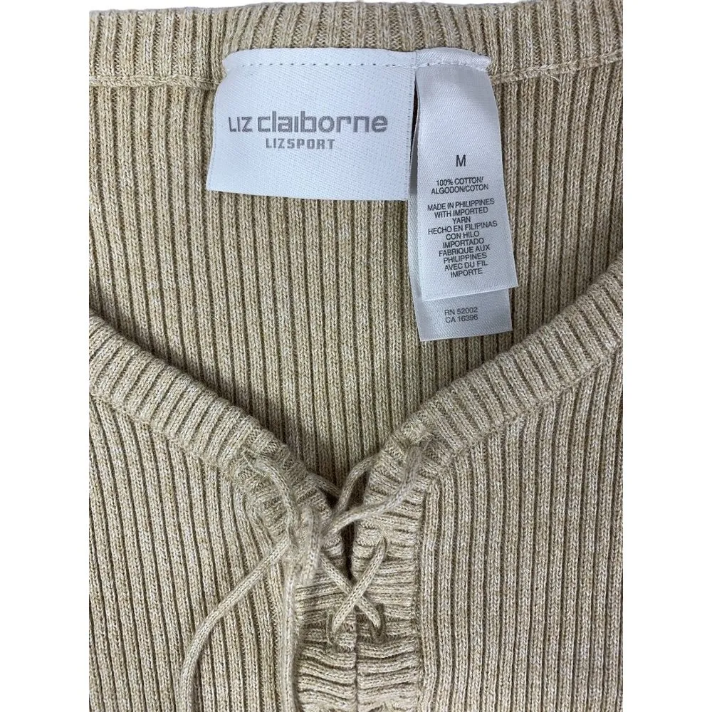 Liz Claiborne Women's Tan Sweater Top - Image 3