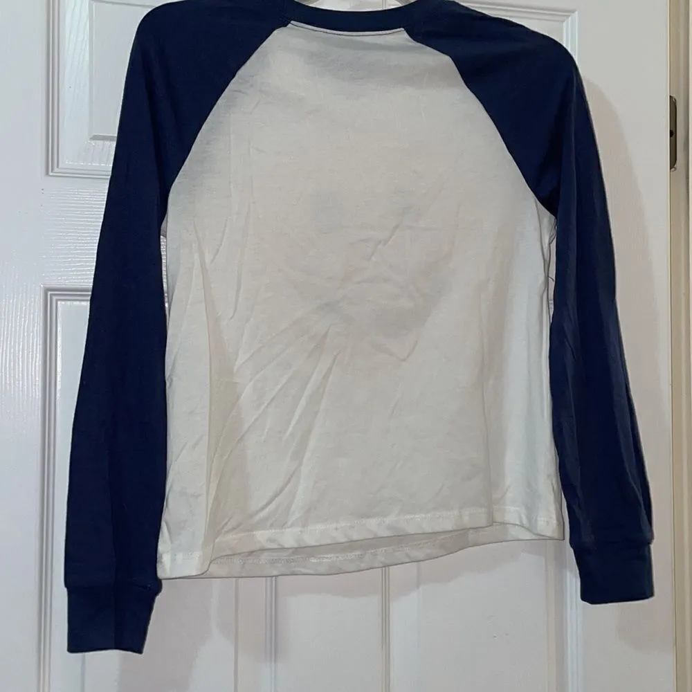 (5/$25) Zoe + Liv Smiley Face Best Life long sleeve raglan top - Image 3