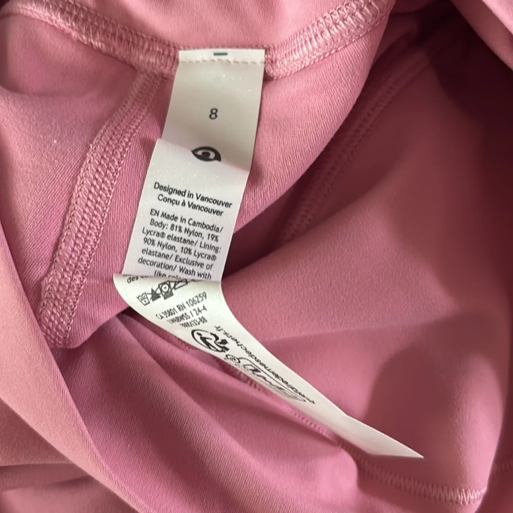Lululemon Align high rise cropped leggings size‎ 8 in pink tide 23” - Image 7