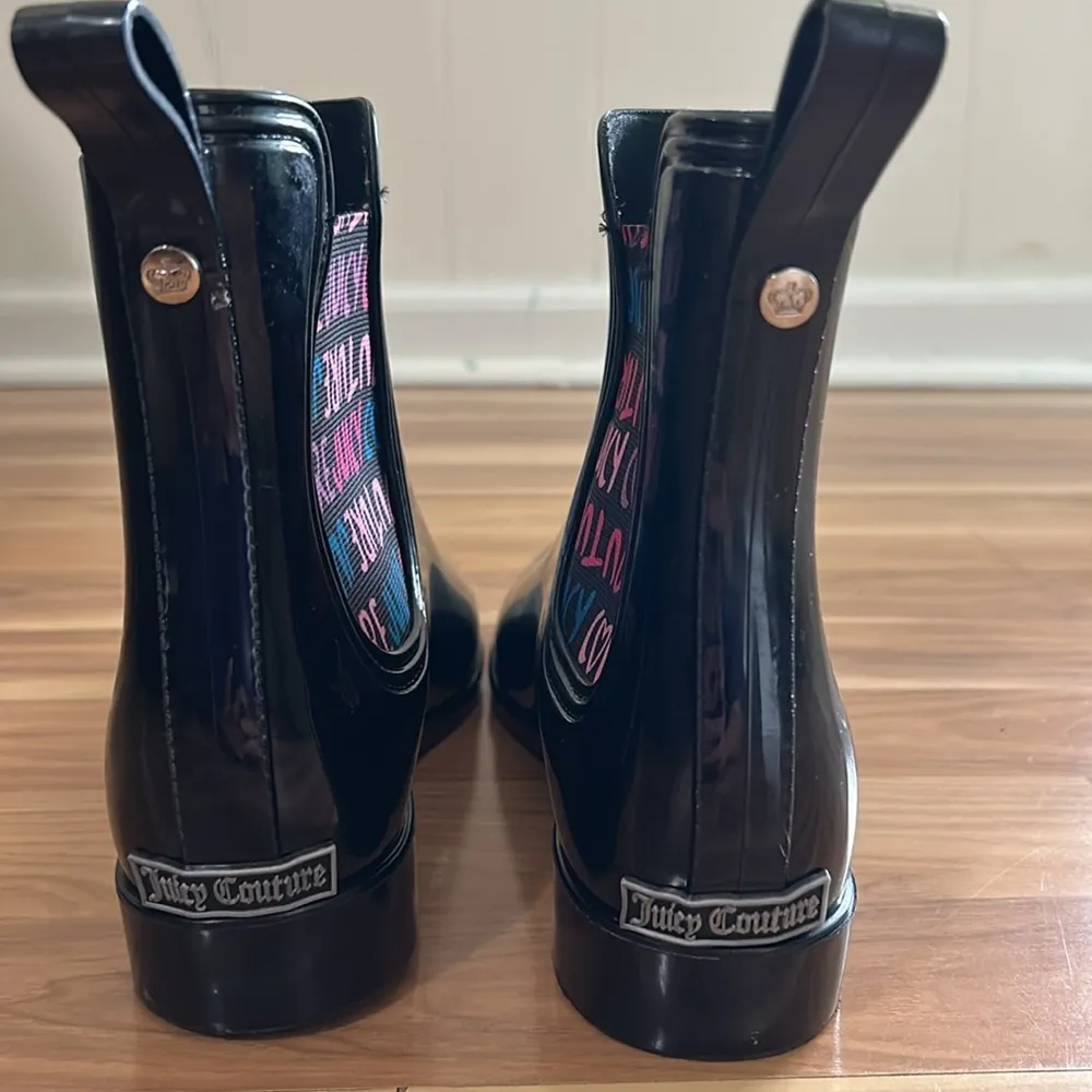 Juicy Couture Black Rain Boots - Image 2