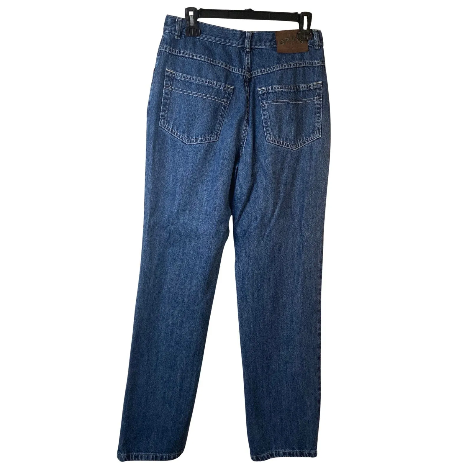 Orvis Womens Size 10 Jeans Medium Wash Denim Slim Straight Leg 30x30 - Image 2
