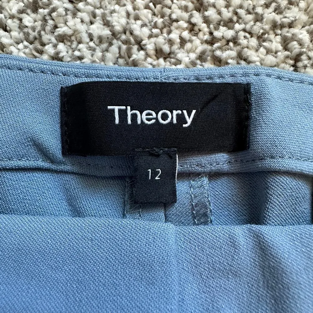 Theory dusty blue skinny dress pants size 12 - Image 5