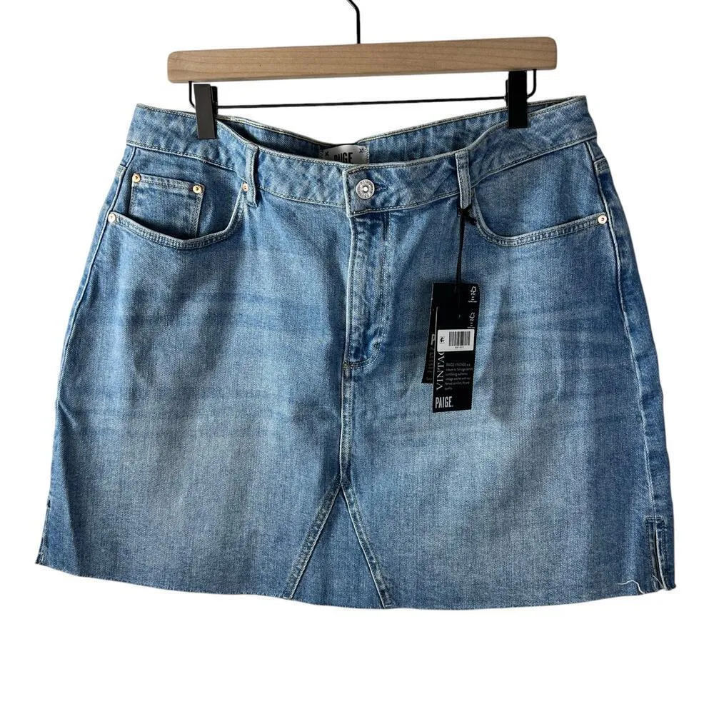 New Women’s Paige Jessie Skirt In Cynthia Distressed Size 34 - Image 2