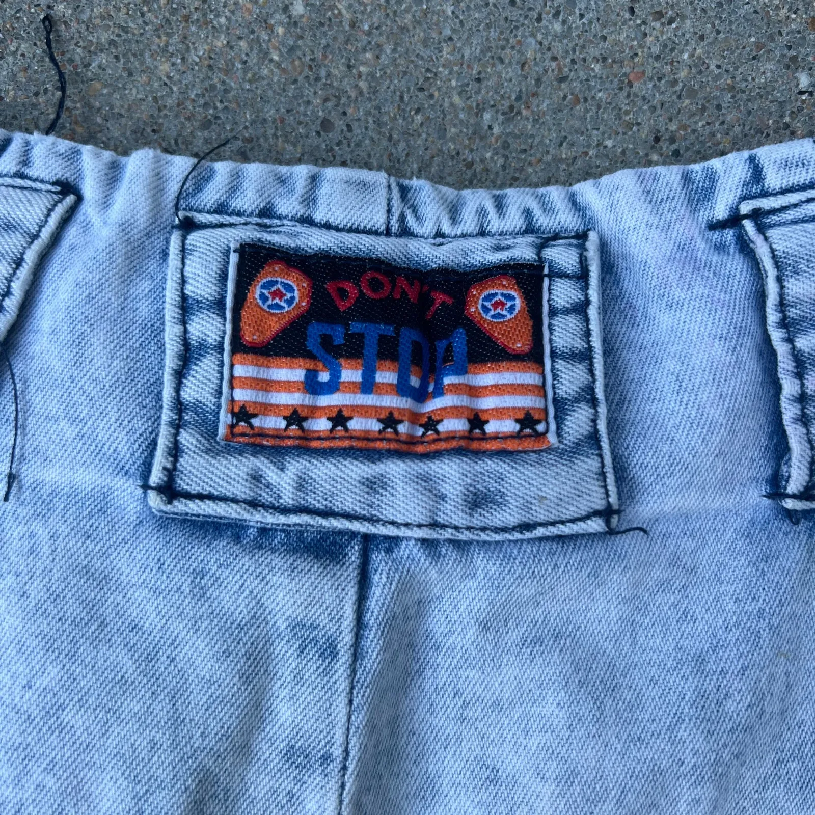 Vintage denim shorts skort bareback high rise pleated Blue Size 26 - Image 6