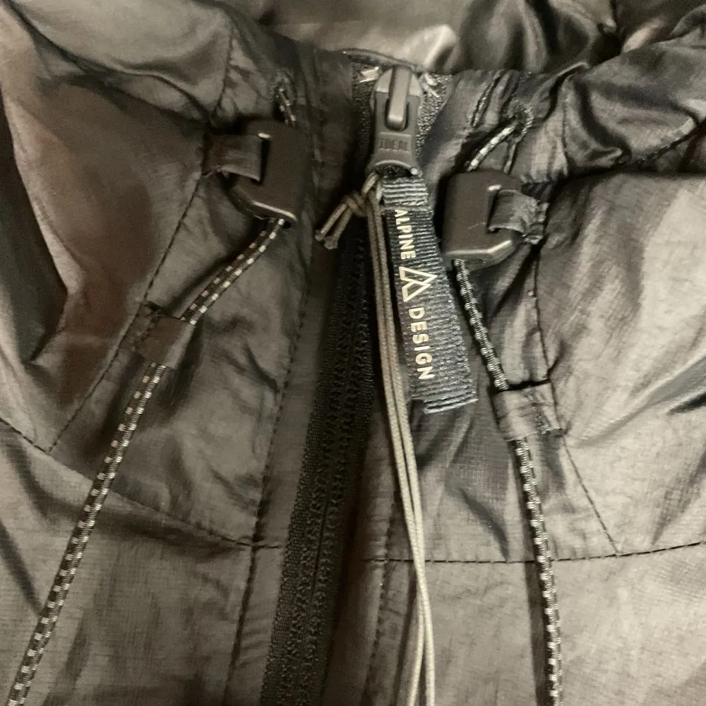 Alpine Design Echo Hill Insulated Puffer Jacket Size XL Pure Black Full Zip NEW - Image 11