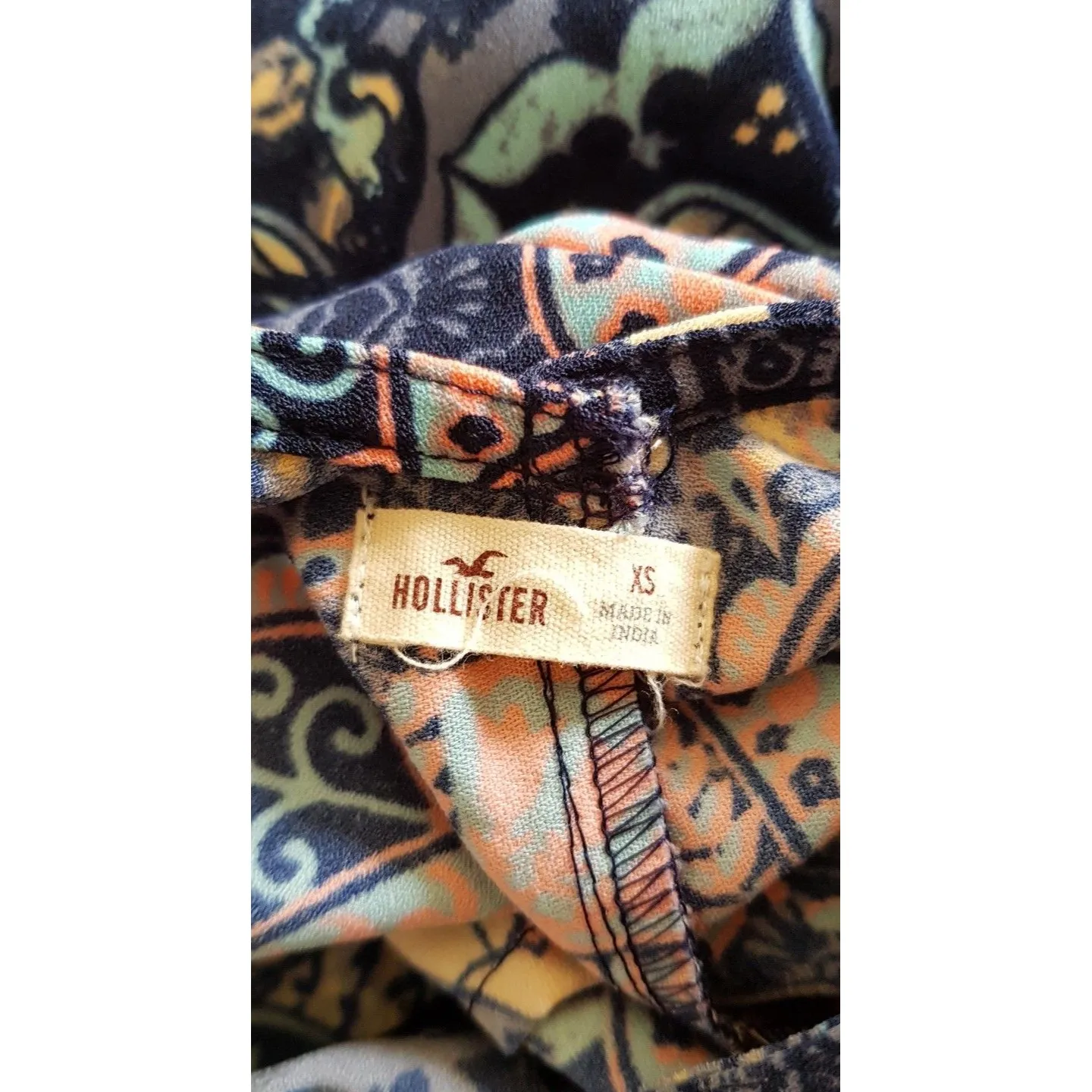 Hollister Dress Sz XS Y2k Retro Festival Boho Chic Hipster Indie 70's Inspired - Image 8