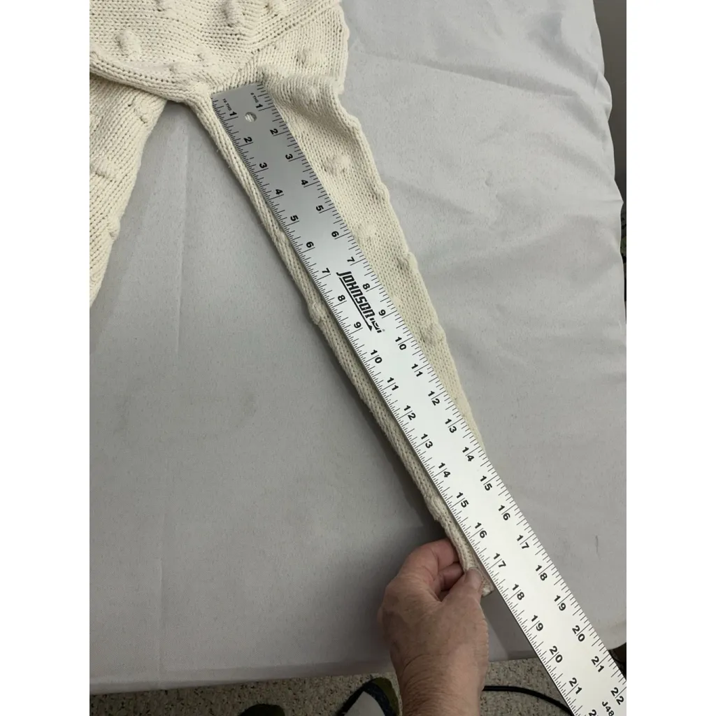 Womans Vince Camuto Long Sleeve Pullover Sweater PXS Ivory Crew Neck - Image 7