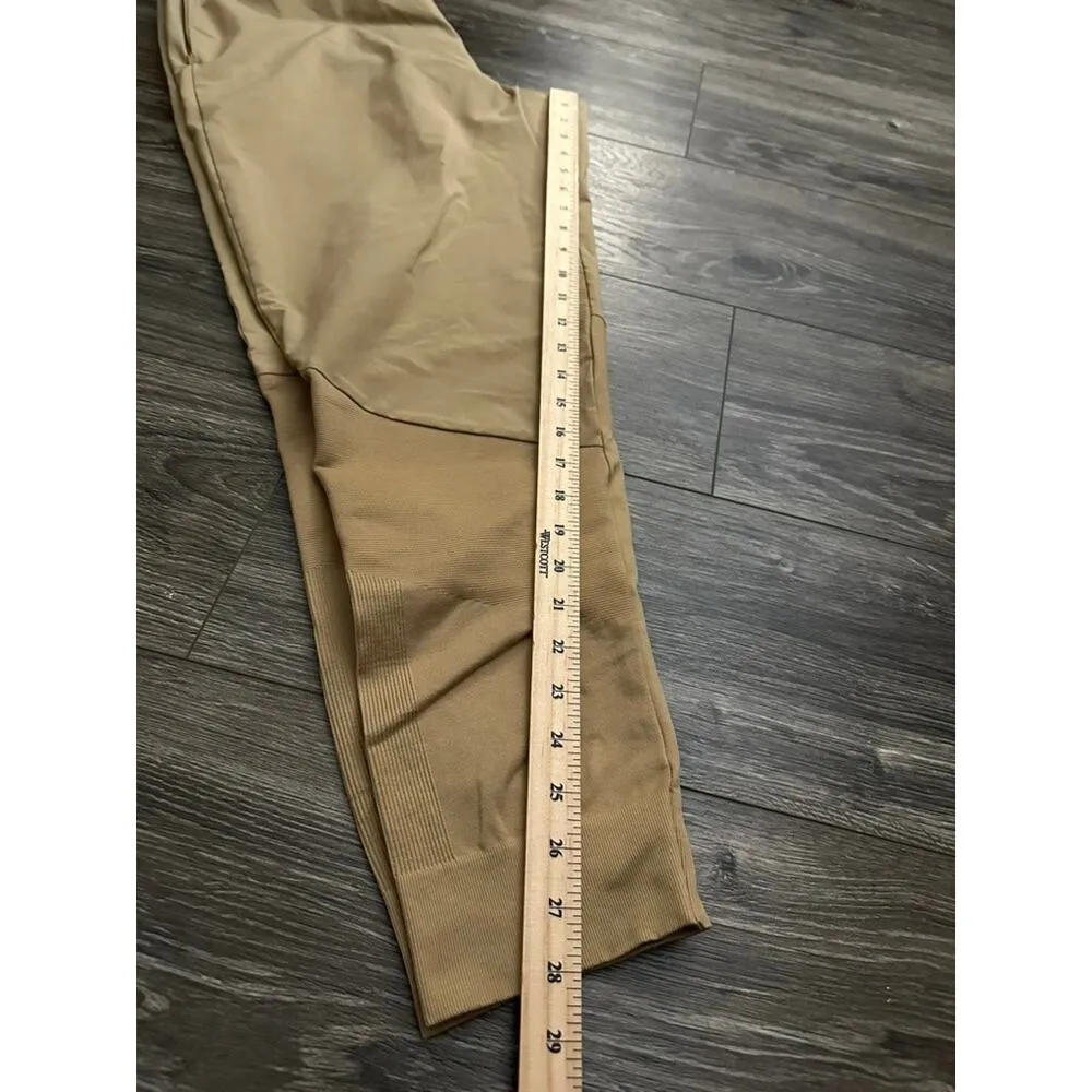 THE NORTH FACE Womens L Tan Pull On Ankle Pants Hiking Travel Elastic Waist - Image 8