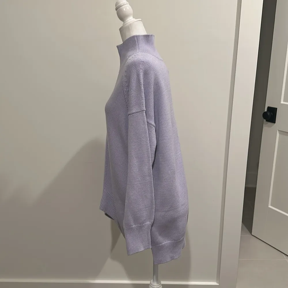 NWT Anthropologie Maeve Mock Neck Lavender Sweater Sz M - Image 2