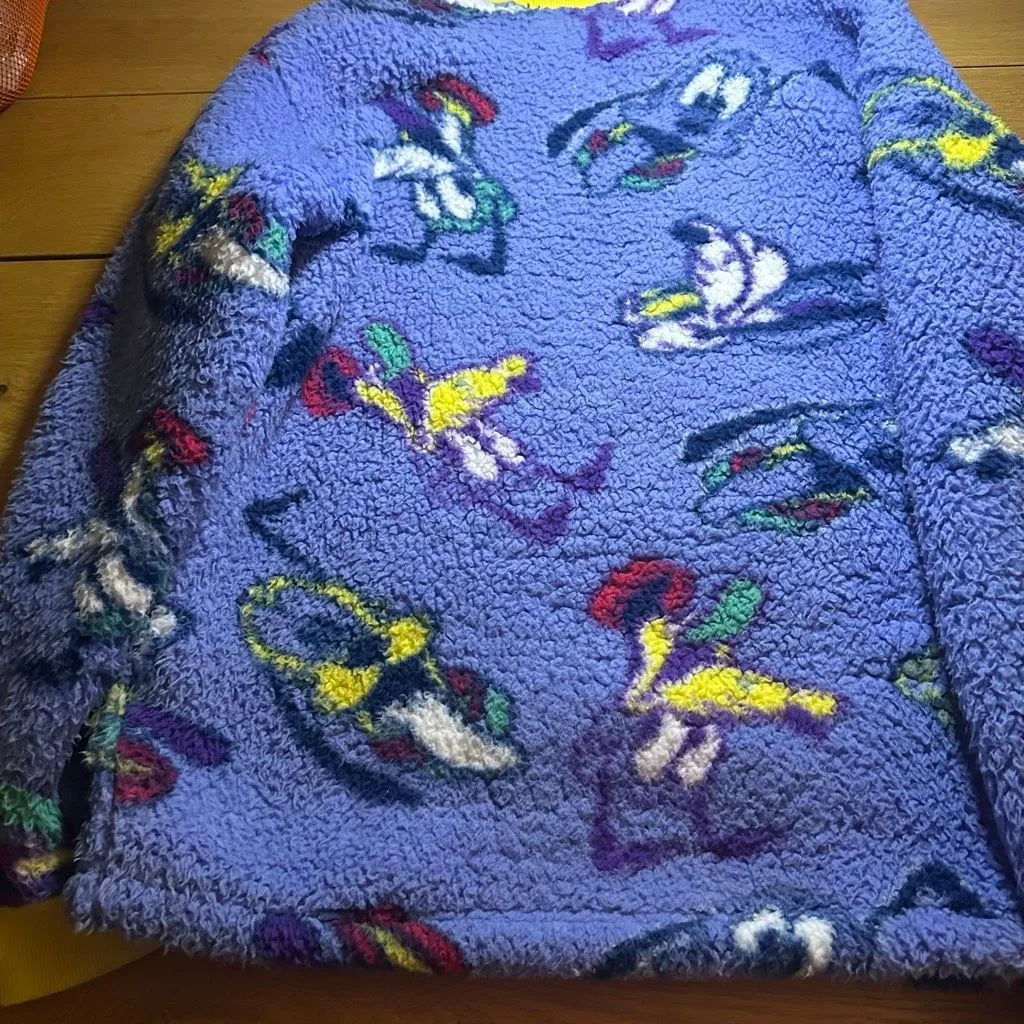 Disney Sherpa Fleece all over pullover small over - Image 9