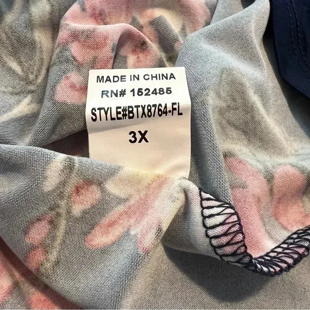 Paper moon blouse 3X spaghetti straps floral navy blue STITCH FIX - Image 6