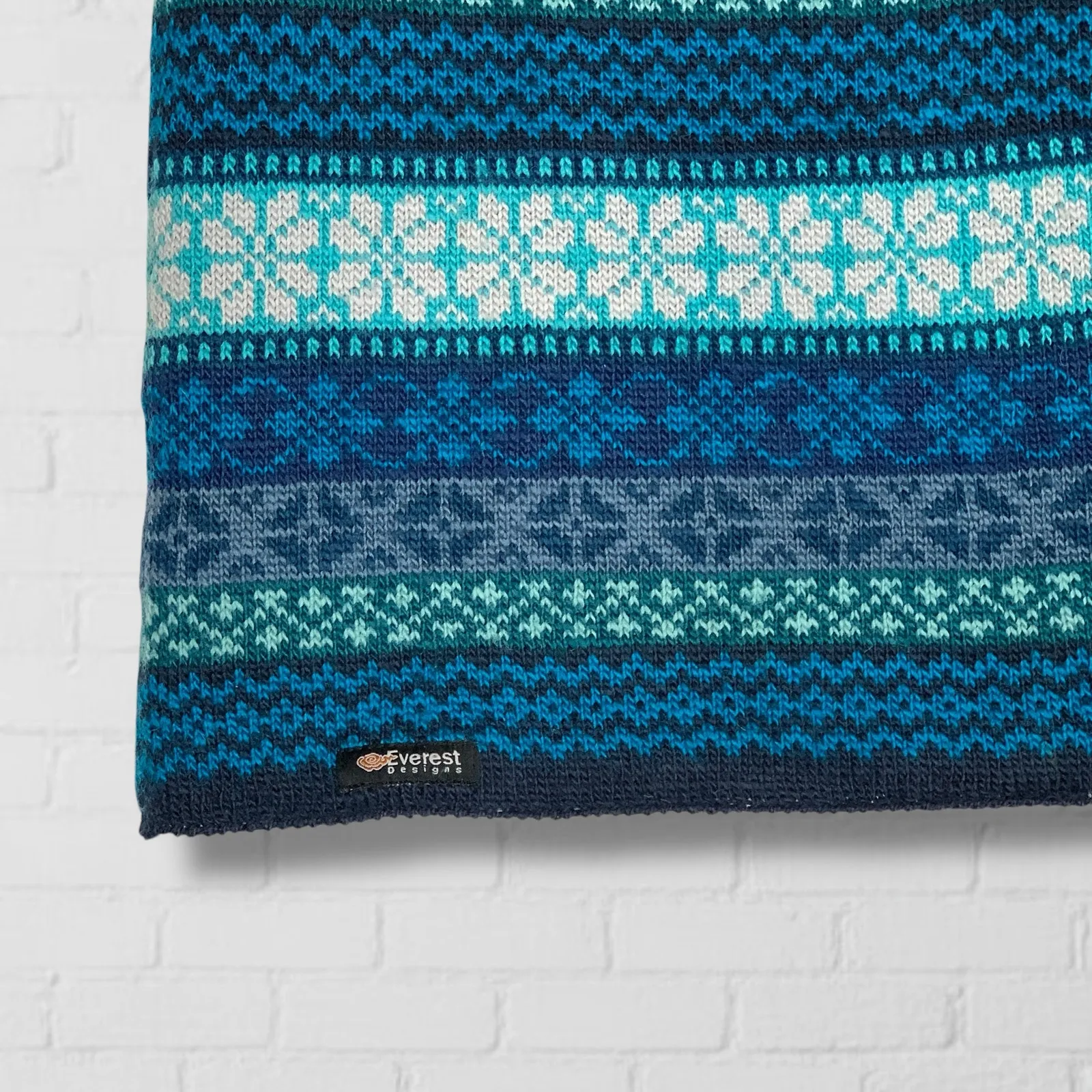 Everest Designs Wool Kopisha Skirt Nordic Knit Fair Isle Lined *excellent Blue - Image 5