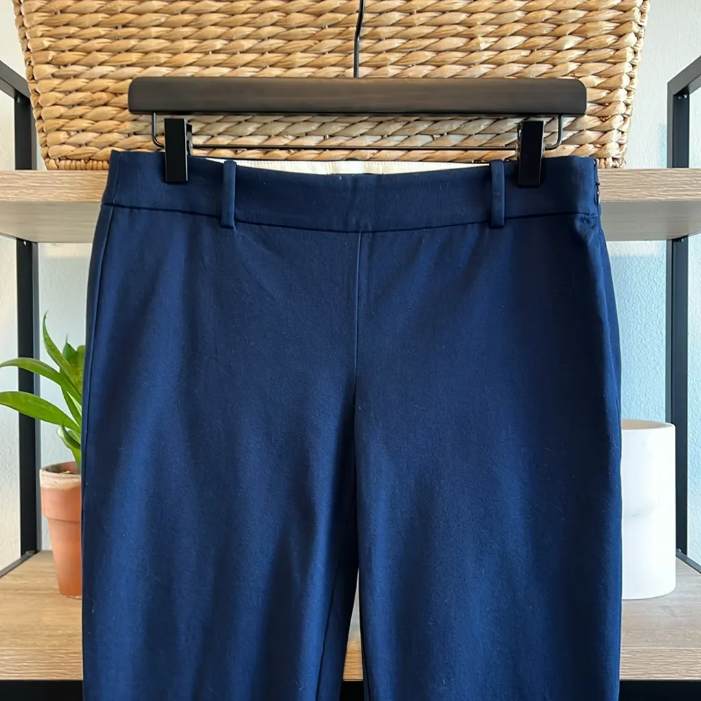 J. Crew Mid-Rise Navy Crop Capri Dress Pant Trouser, 4 - Image 2