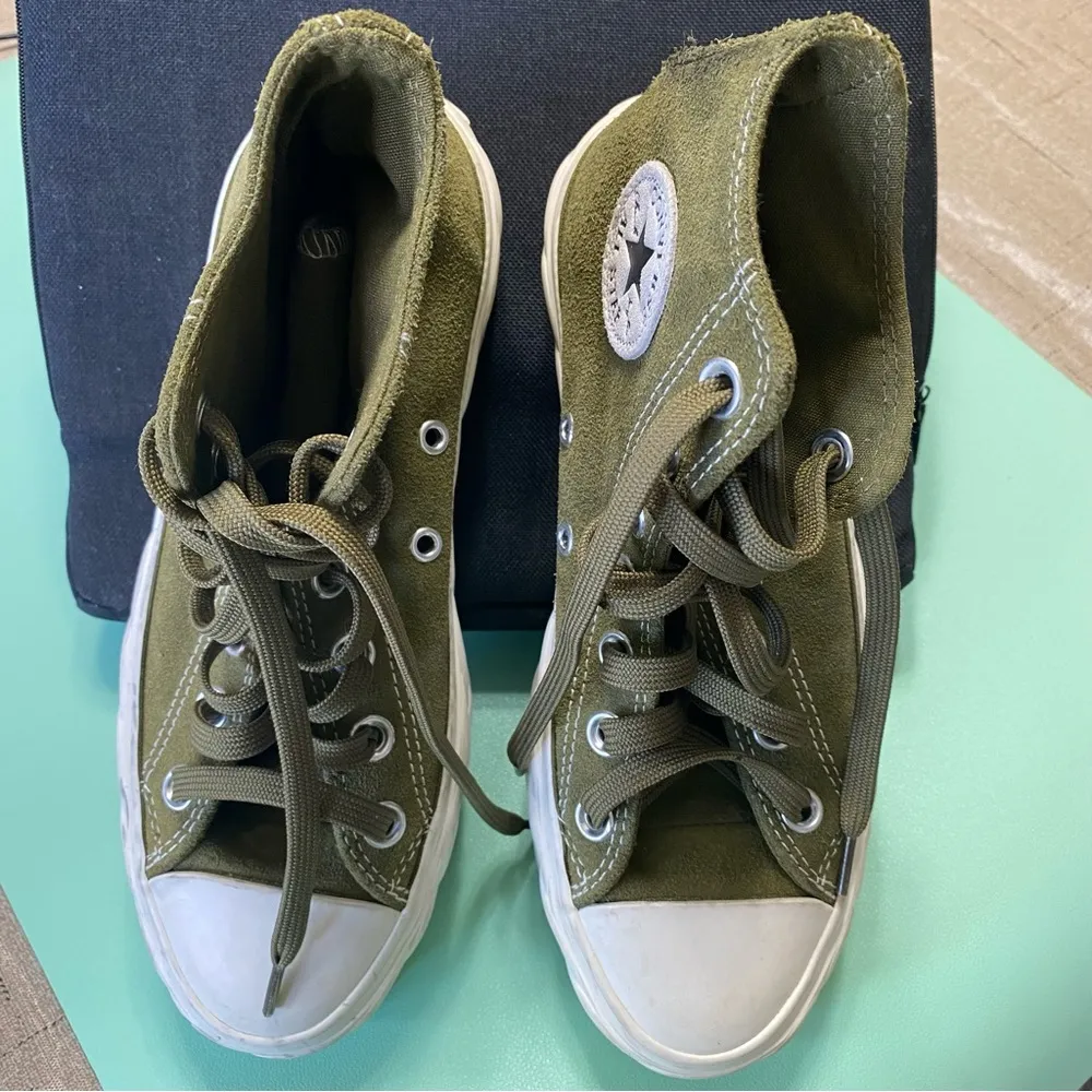 Converse Chuck Taylor All Star Lift Platform Moss Green Sneakers Size 5.5 - Image 11