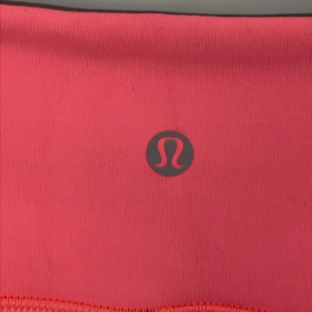 Lululemon Wunder Under Crop II Reversible Grapefruit/Slate 8 - Image 5