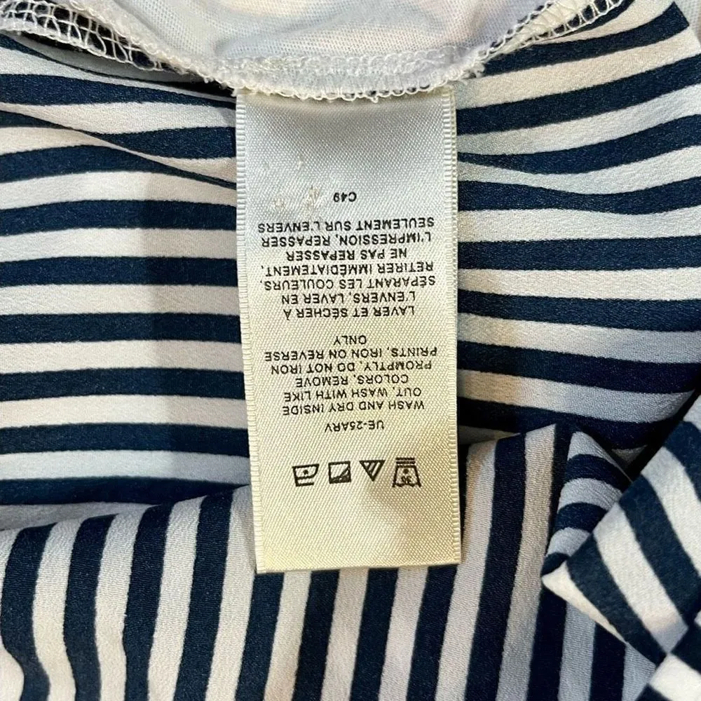 Van Heusen Women’s Small Striped Lace Blouse Small - Image 10