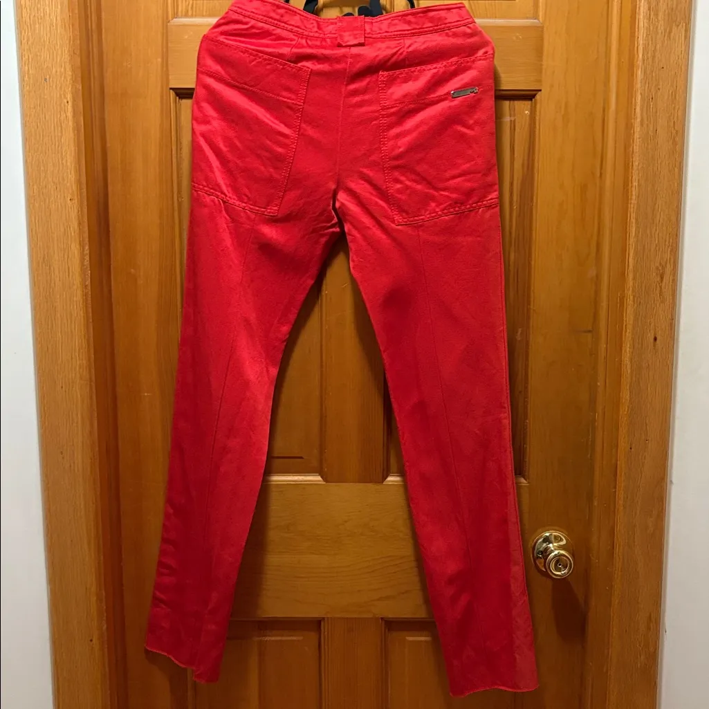 Max Mara Vibrant Red Casual Dress Pants Size 4 - Image 3