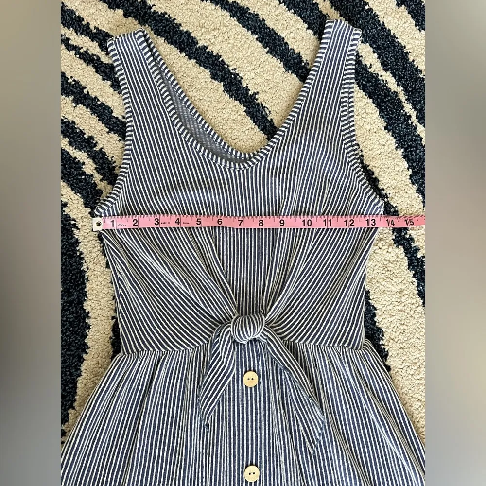 🆕 Caution to the Wind Blue and White Striped Dress. Size Medium. Without Tags - Image 4