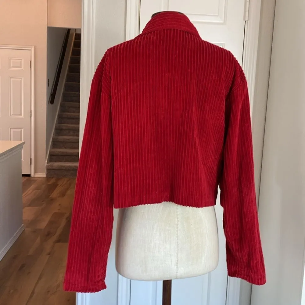 Tracy Evans Y2k corduroy cropped zip jacket - Image 7