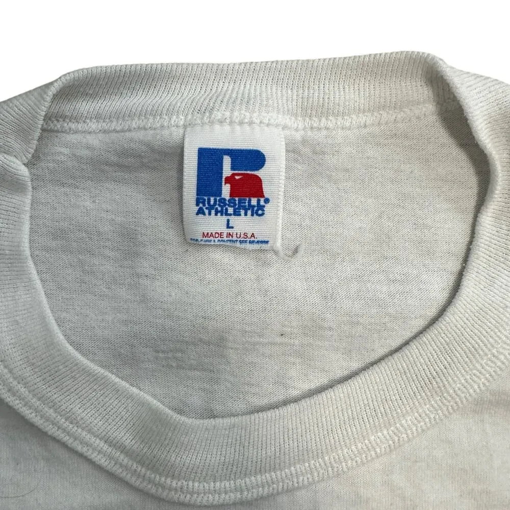 Vintage Guthrie Piety and Thrift Coat of Arms Virginia Large Single Stitch White - Image 3