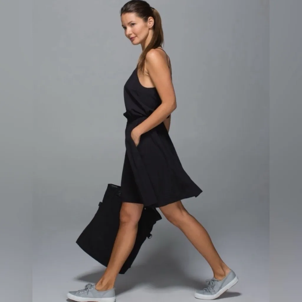 Lululemon City Summer Dress Sz 8 in‎ Black Athletic Dress - Image 3