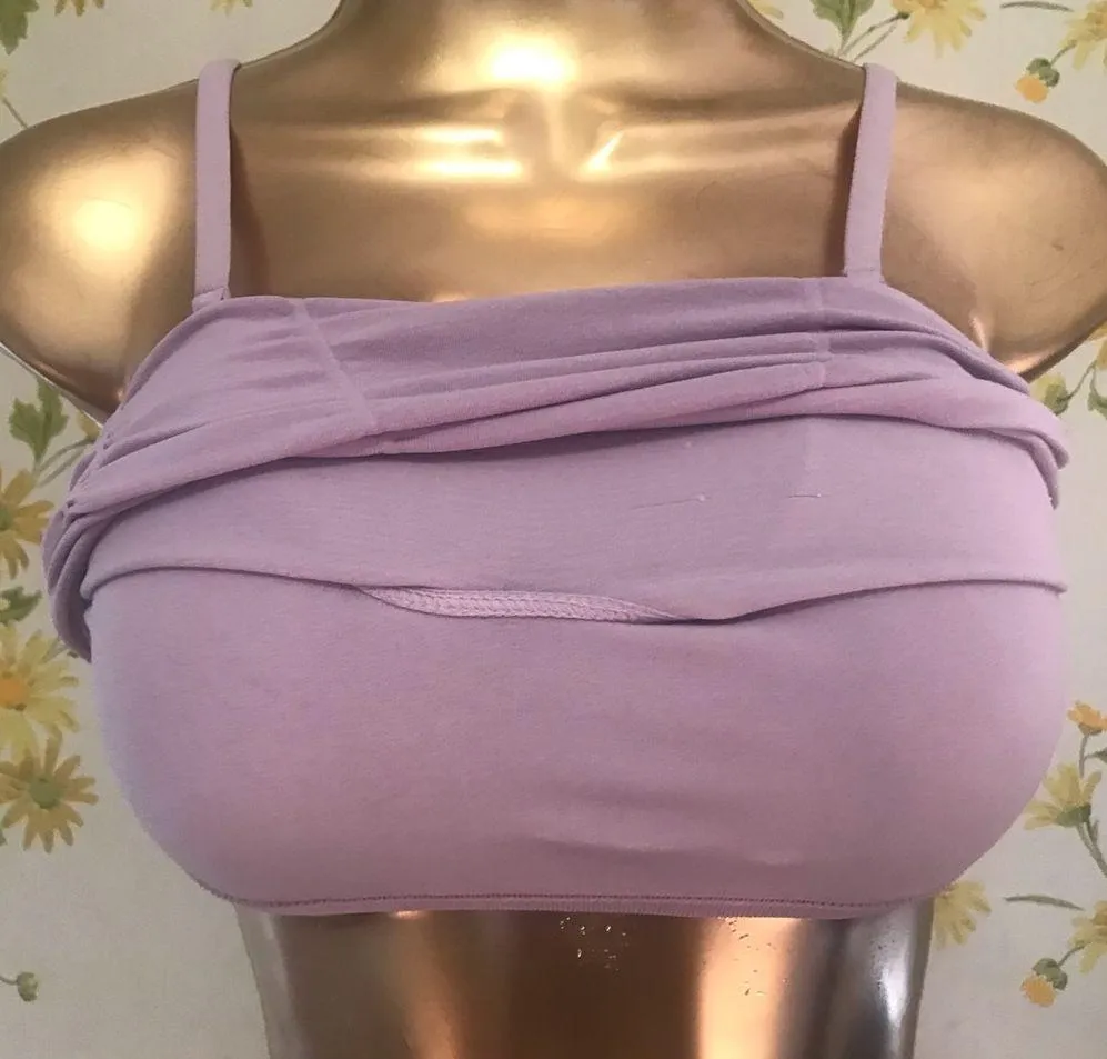 NWOT  Good Karma Ruched Crop Tank spring blossom size XS/S - Image 7