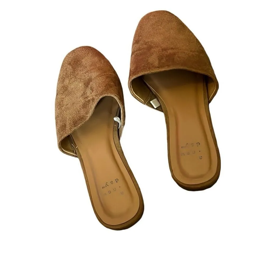 A new day camel brown slide ons - Image 3