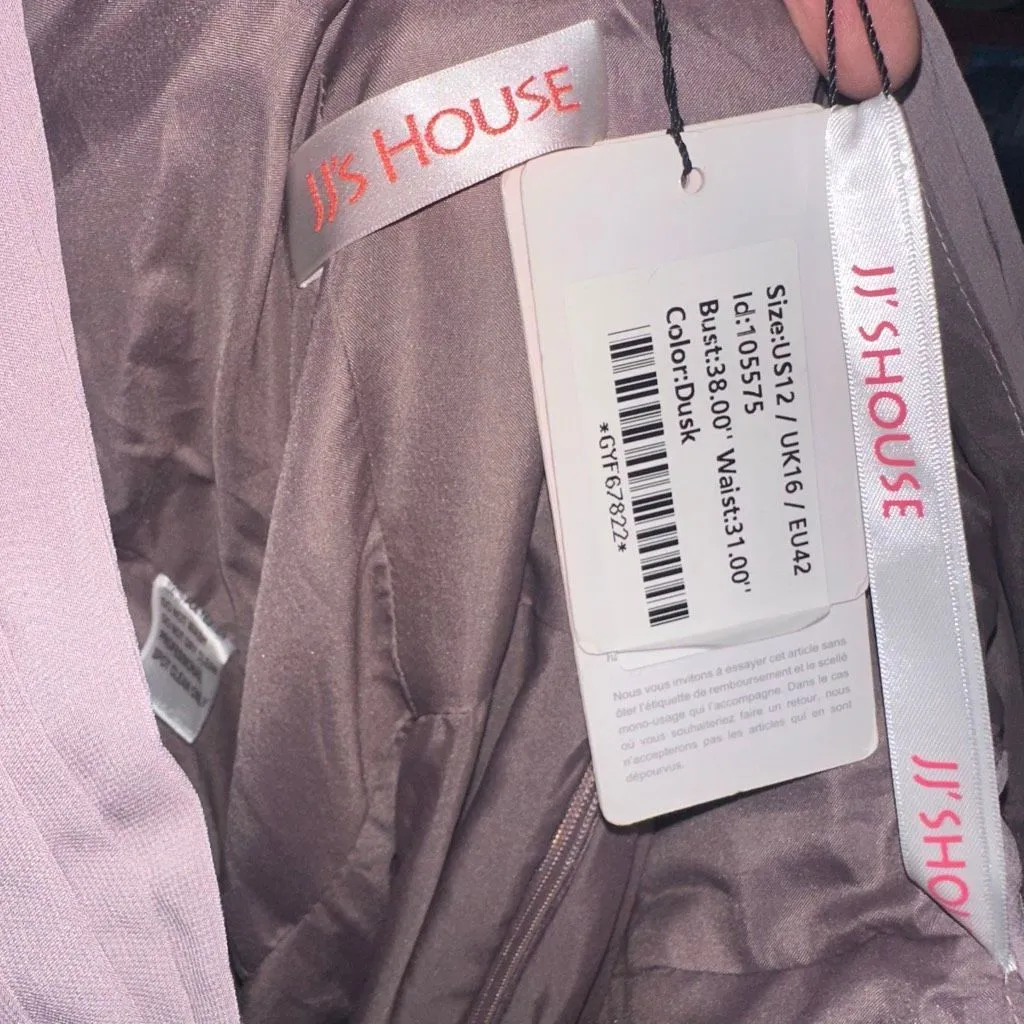 JJ’s House dusty lavender chiffon bridesmaid evening dress - Image 6