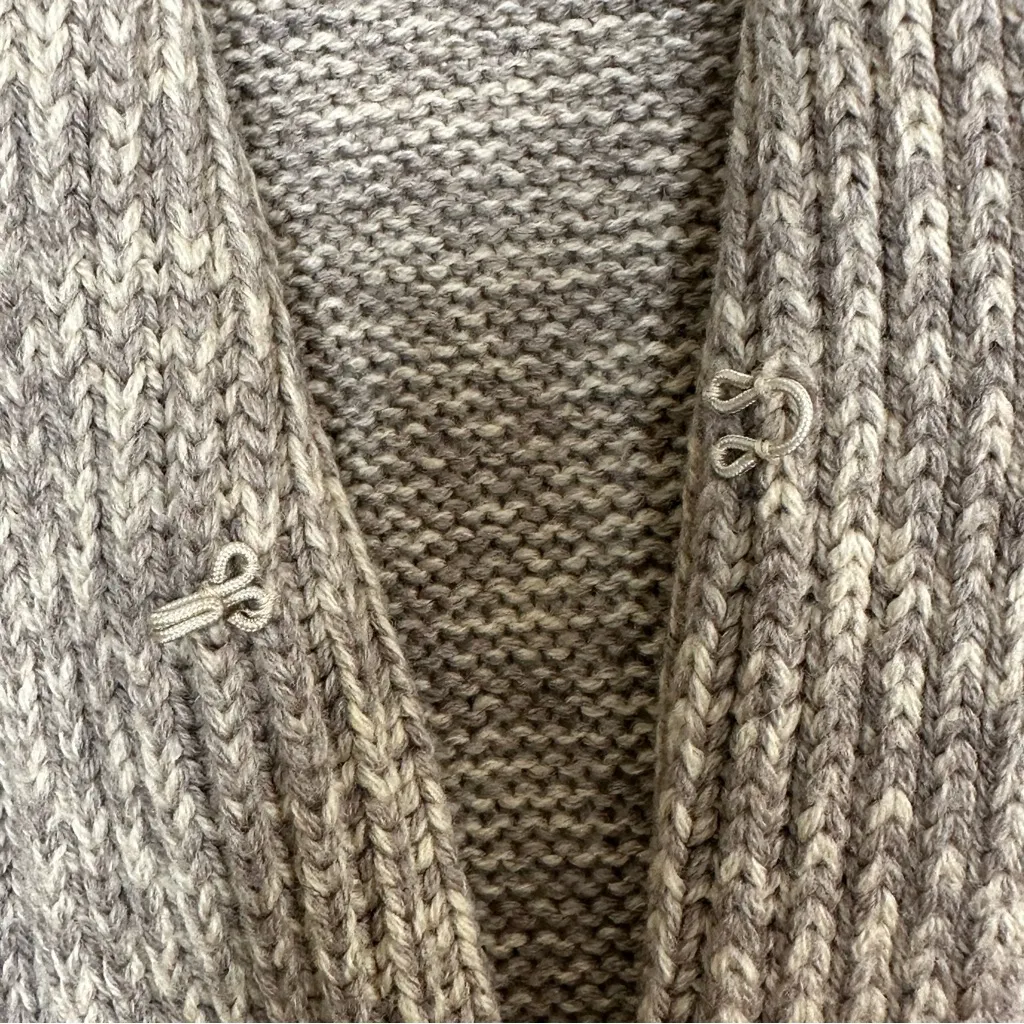 Alice + Olivia Chunky Knit Merino Wool Cardigan Shrug - Image 4