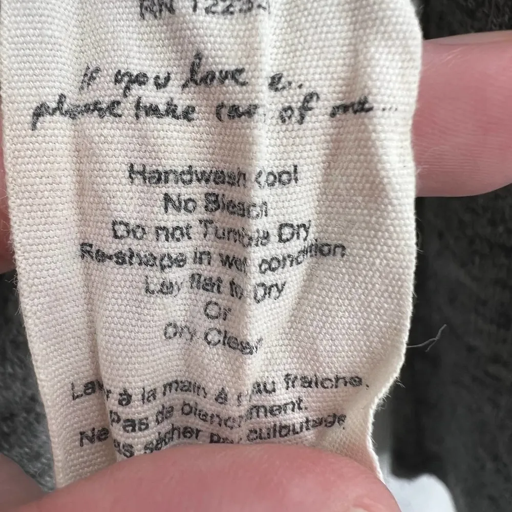 Wilfred Grey V Neck Oversized Sweater Size XS - Image 6