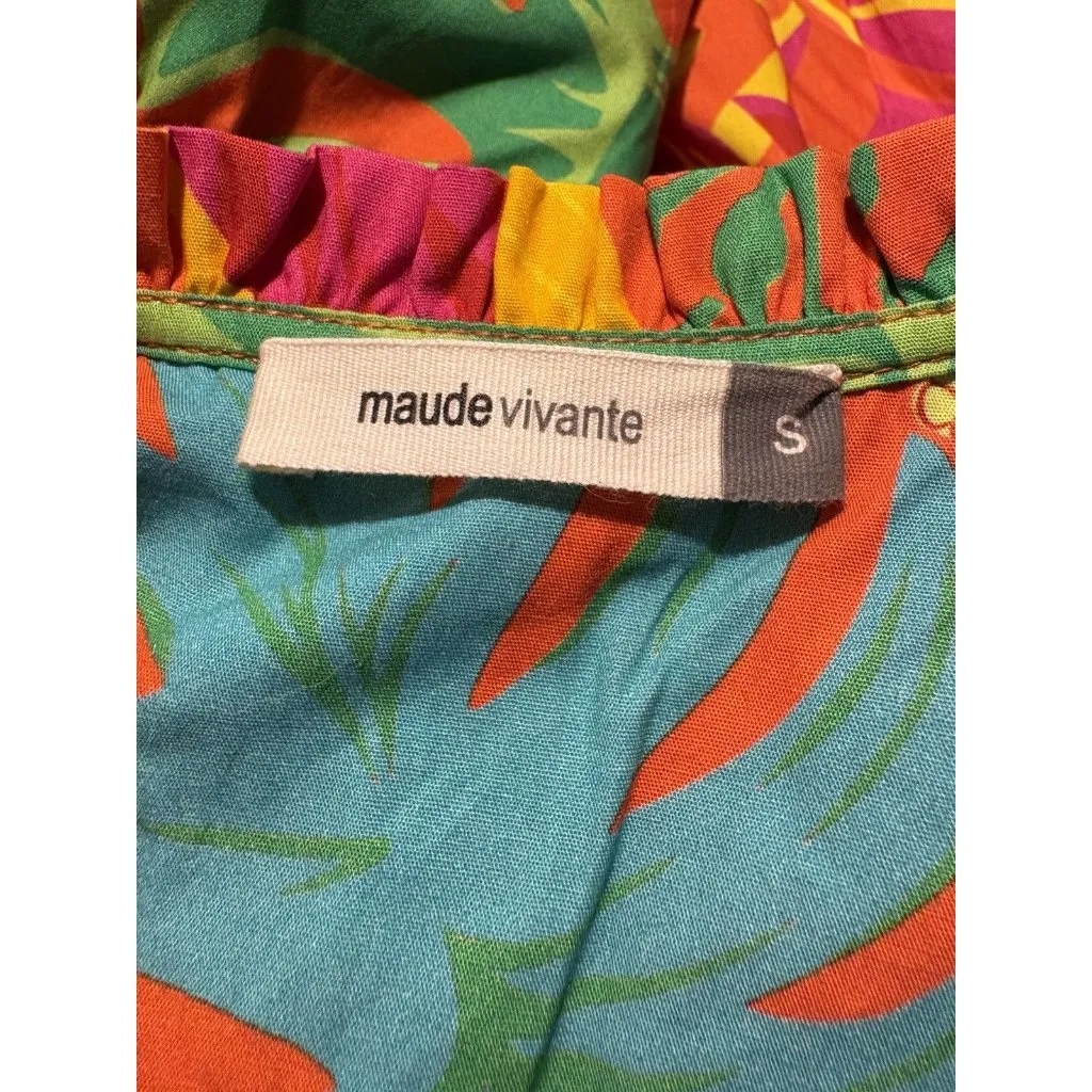 MAUDE VIVANTE Colorful Flutter Sleeve V - Image 6