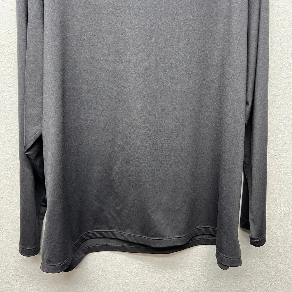 Susan Graver Womens Top 2X Turtleneck Stretch Career Office Business Casual Gray - Image 8