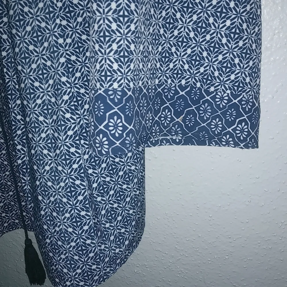 Mer + Lune S Blue China Long Sleeved Peasant Tunic Top - Image 5