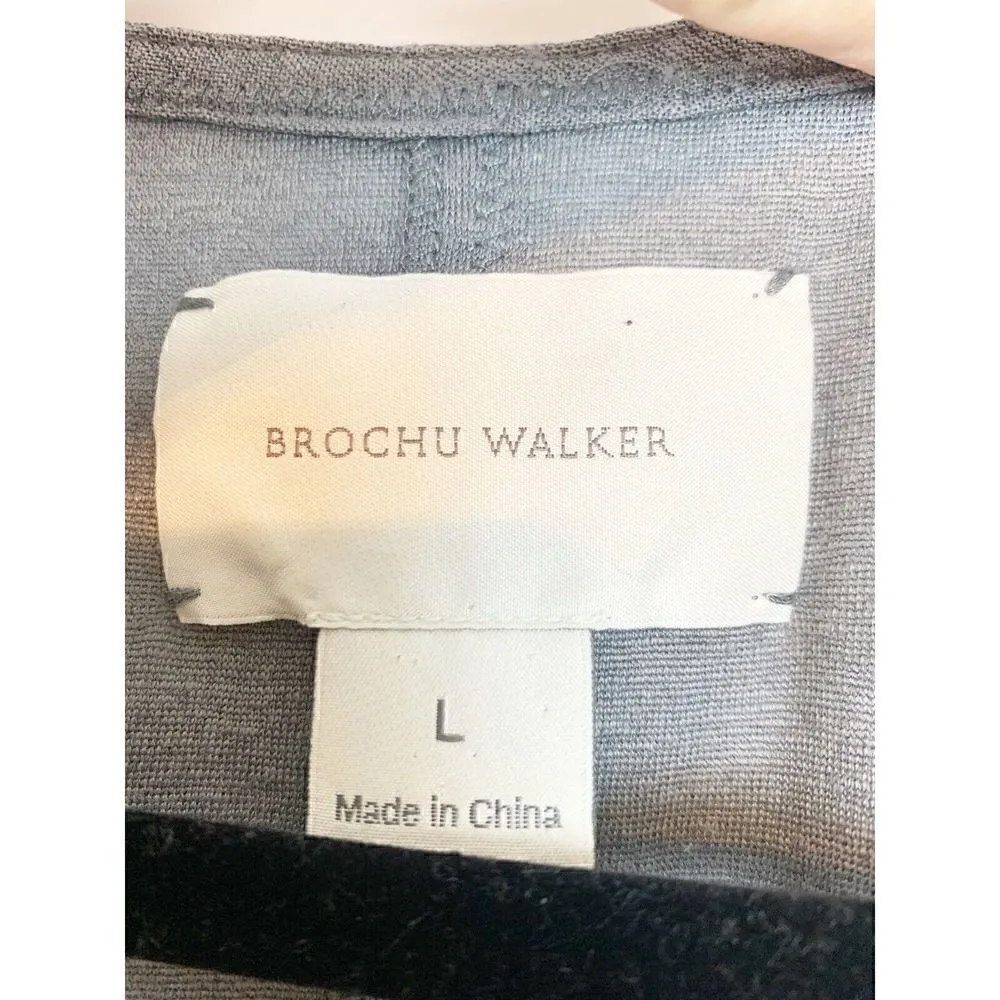 Brochu Walker Long Sleeve Tunic Top Gray L - Image 3