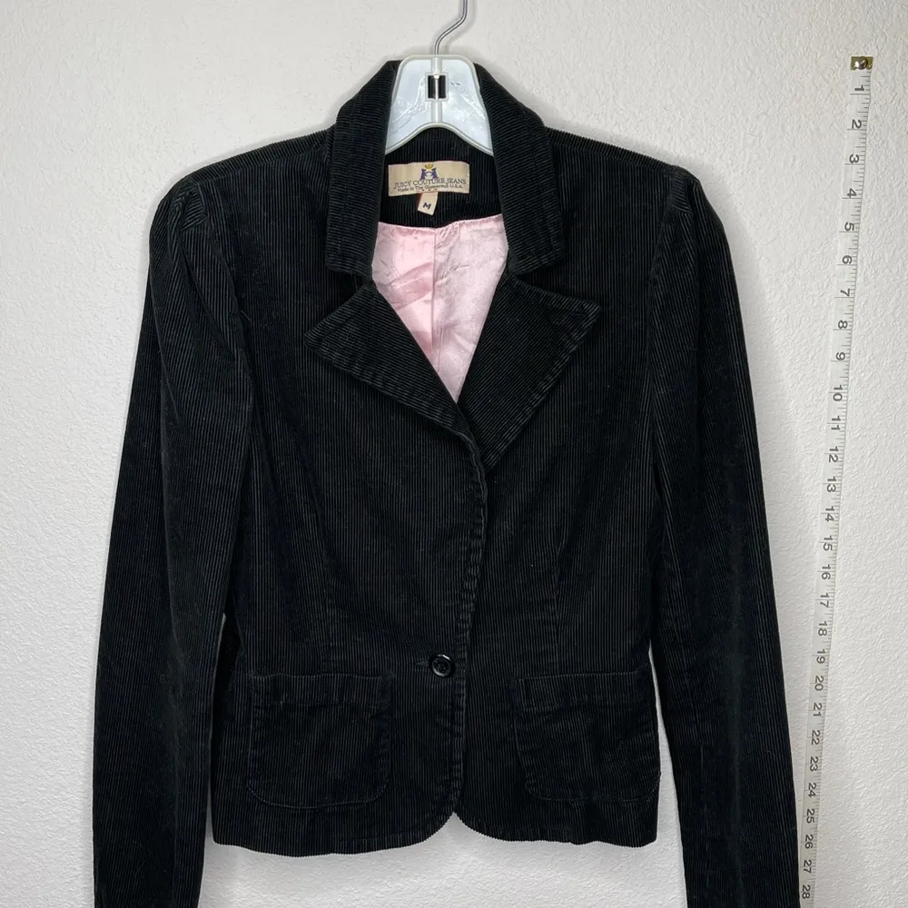 Juicy Couture Jeans Corduroy Blazer Black - Image 6