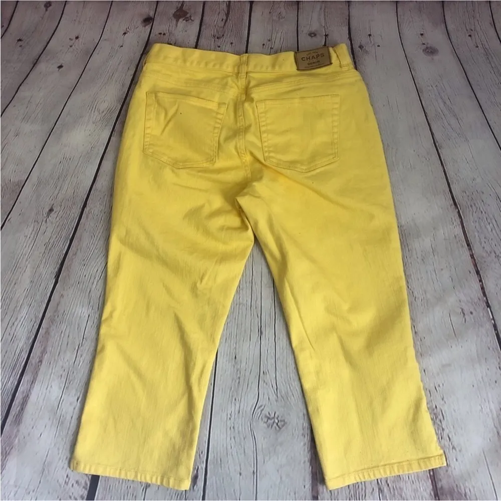 Chaps Yellow Cropped Jeans - Image 2