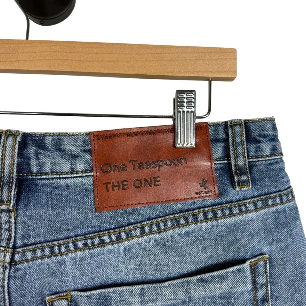 NWOT One Teaspoon The One High Waist Cheeky Denim Shorts - Hollywood 34 - Image 9