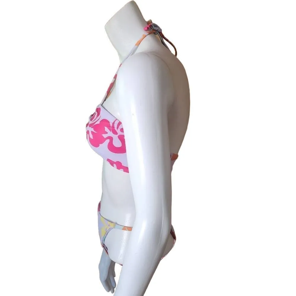 Romwe Floral Halter Top Bikini (S) - Image 3