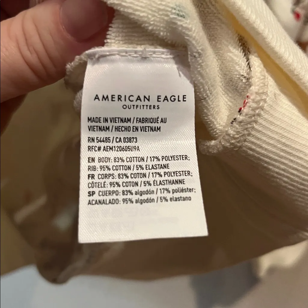 New American Eagle Women’s Rudolf Reindeer Crewneck pajamas fleece top XS NWT - Image 5