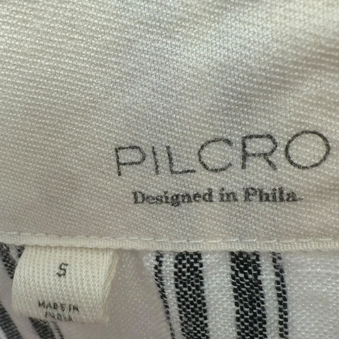 Anthropologie Pilcro Double Breasted Striped Linen Blend Blazer Jacket‎ Sz Small - Image 3