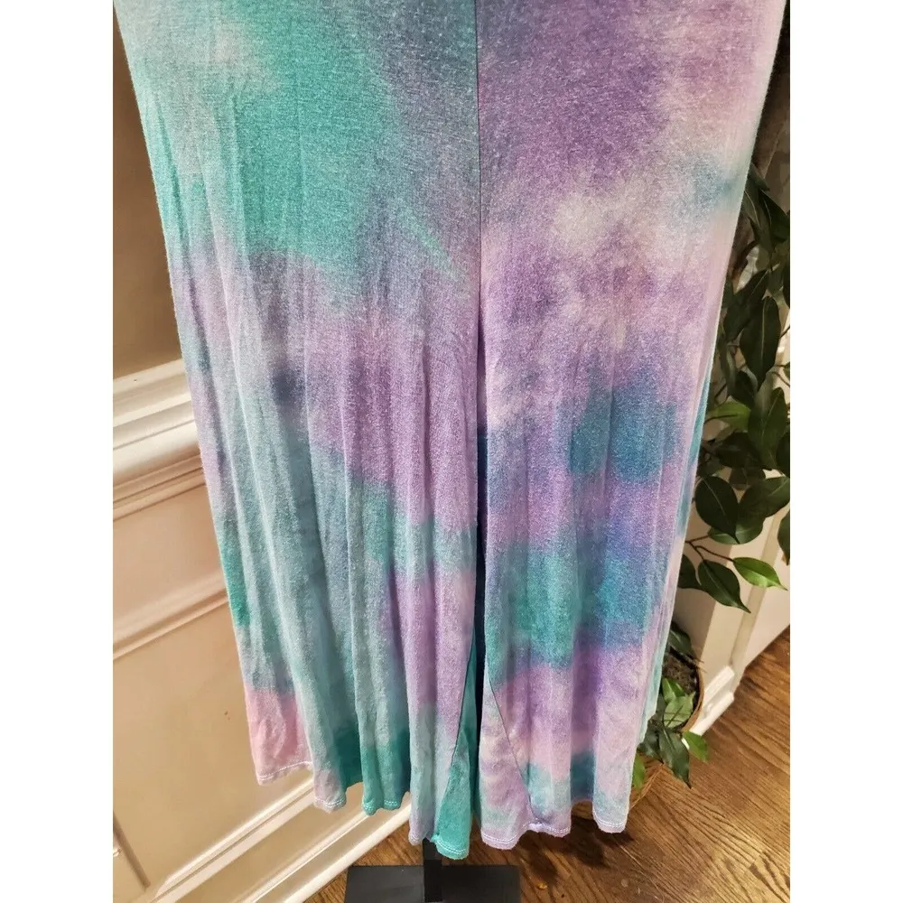 21 Saints Multicolor Tie Dye Rayon Scoop Neck Sleeveless Casual Jumpsuits Size M Size M - Image 4