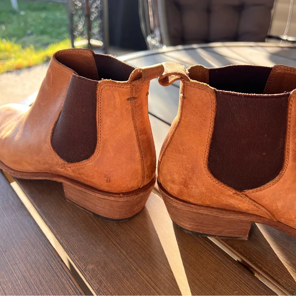 Frye Leather Ankle Chelsea Boots - Image 2