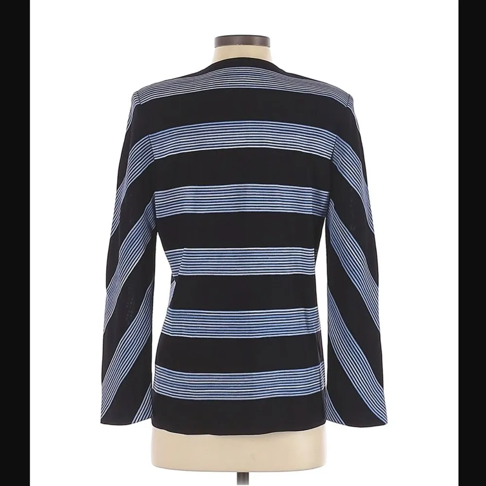 Misook Jacket S Stripes Knit Luxury Bloomingdale's Neiman Marcus - Image 3