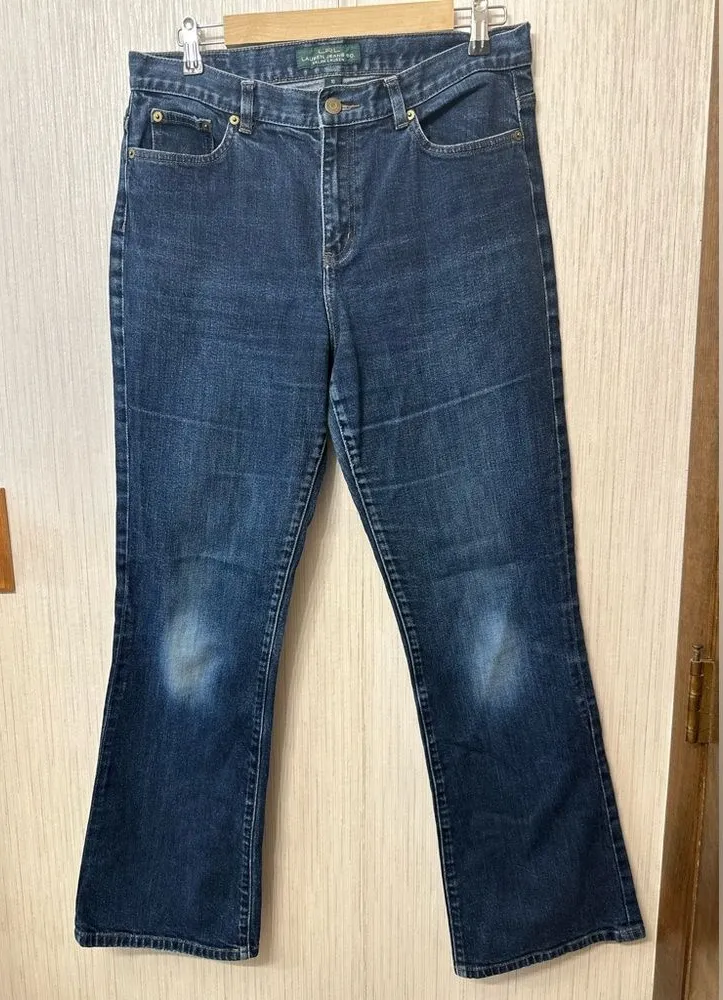 Lauren Ralph Lauren Classic Bootcut Jeans  Dark Wash Womens 10 - Image 1